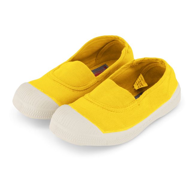 Vegan Elastic Sneakers Yellow