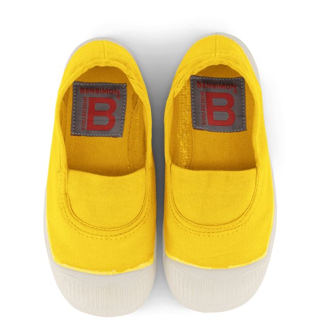 Vegan Elastic Sneakers Yellow