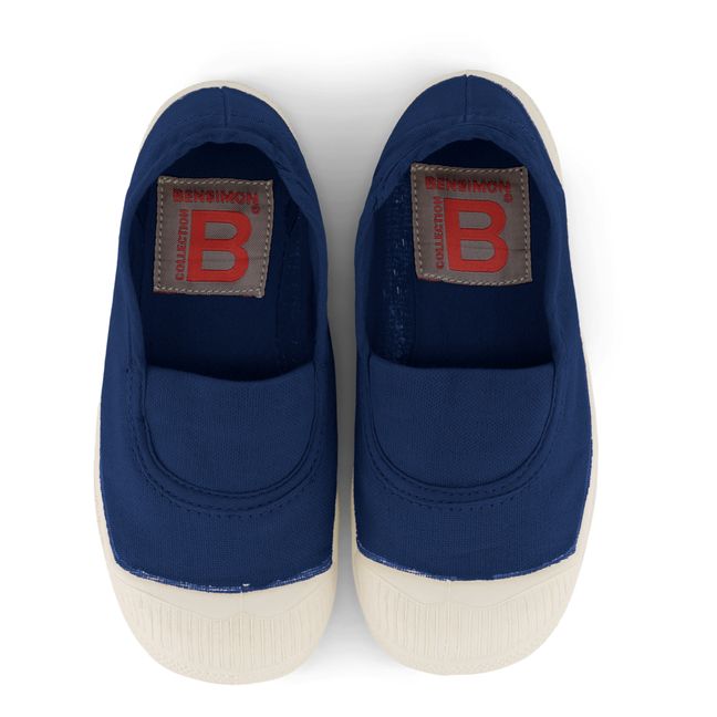 Vegan Elastic Sneakers Indigo blue