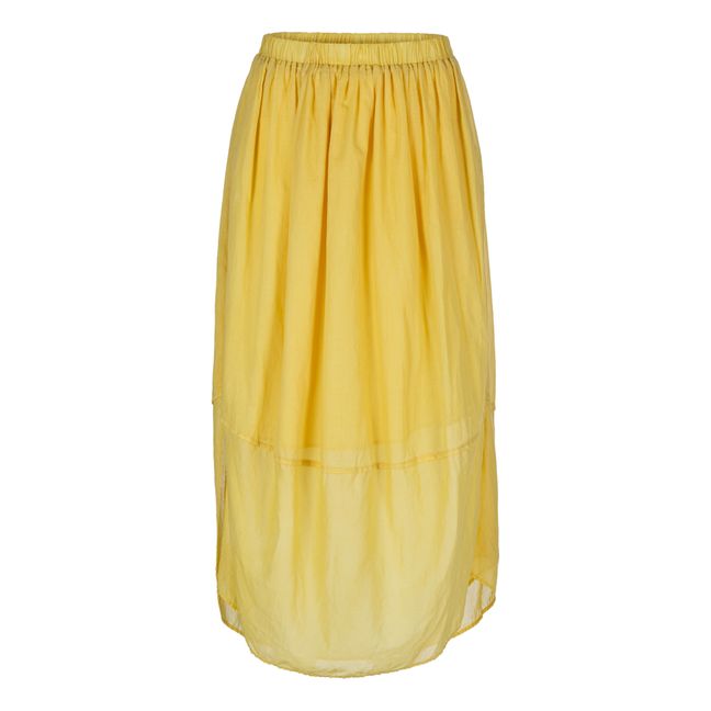 Morris Cotton Voile Skirt Yellow