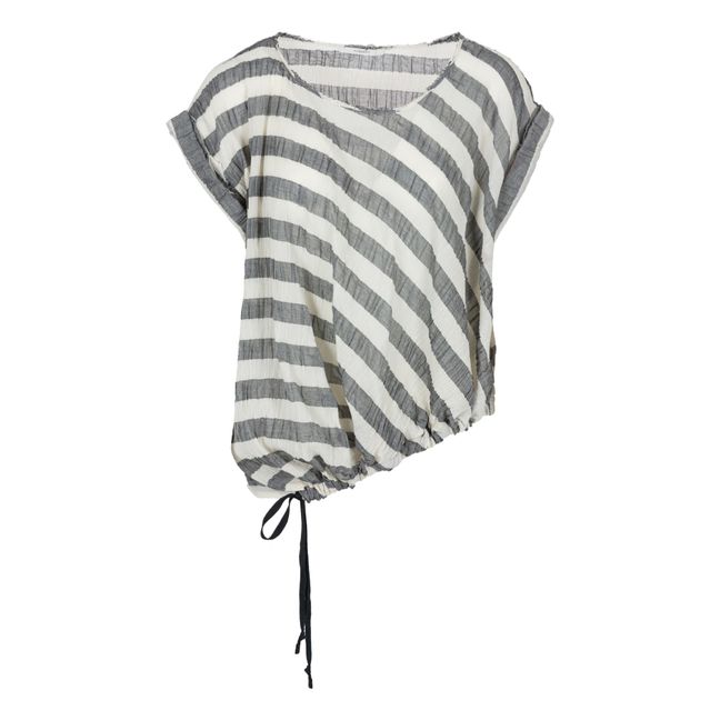 Wolph Striped T-shirt Grey
