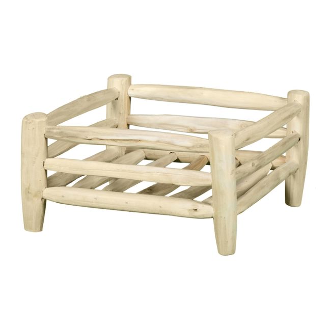 Korb/Abtropfschale aus Holz quadratisch 30 ×30 cm