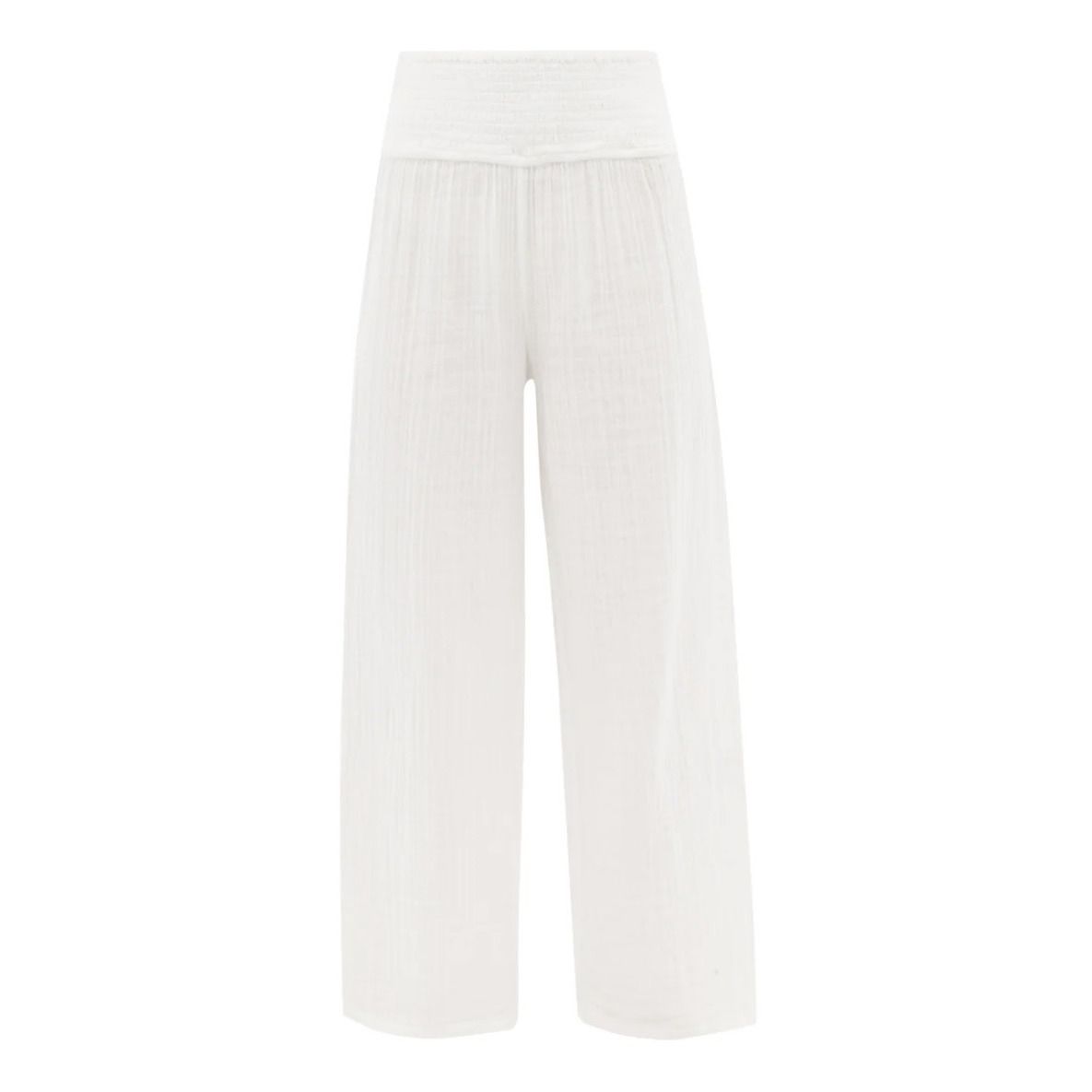 Anaak - Pantalon Maya Mousseline de Coton - Femme - Blanc