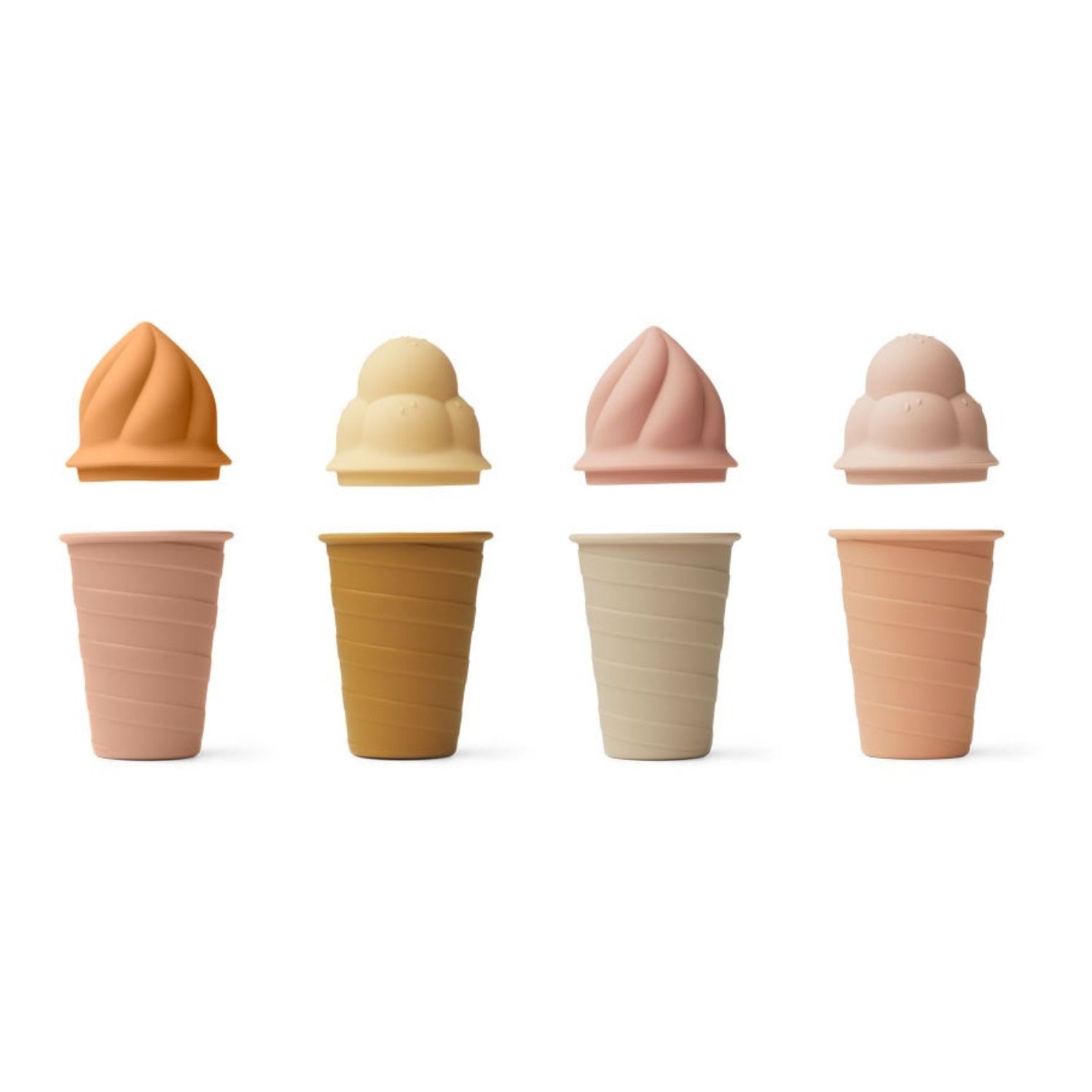 Silicone Ice Creams - Set of 4 Pink- Product image n°2