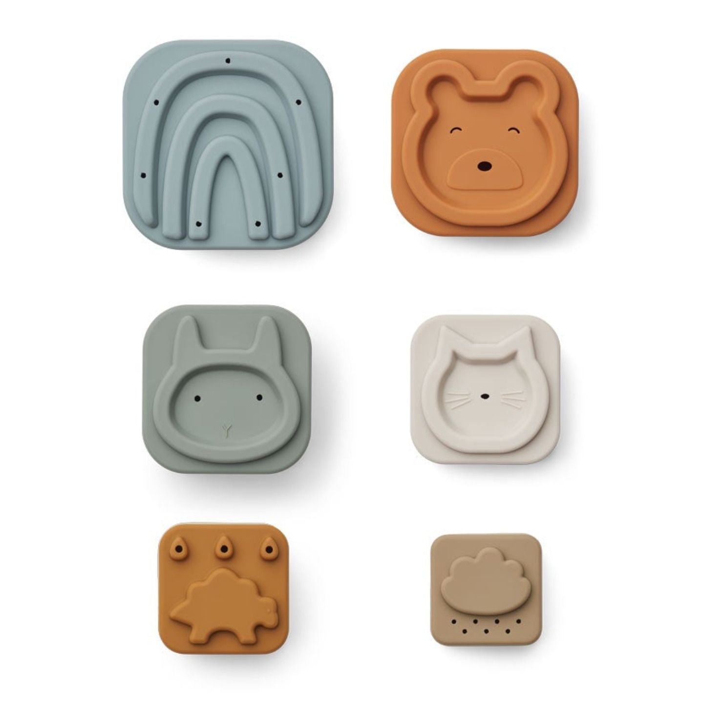 Zuzu Silicone Stacking Cubes Nude- Product image n°2