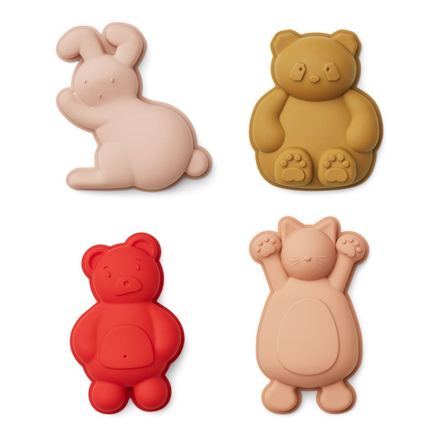 Liewood - Moules Gill en silicone pour la plage-set de 4 - Rose