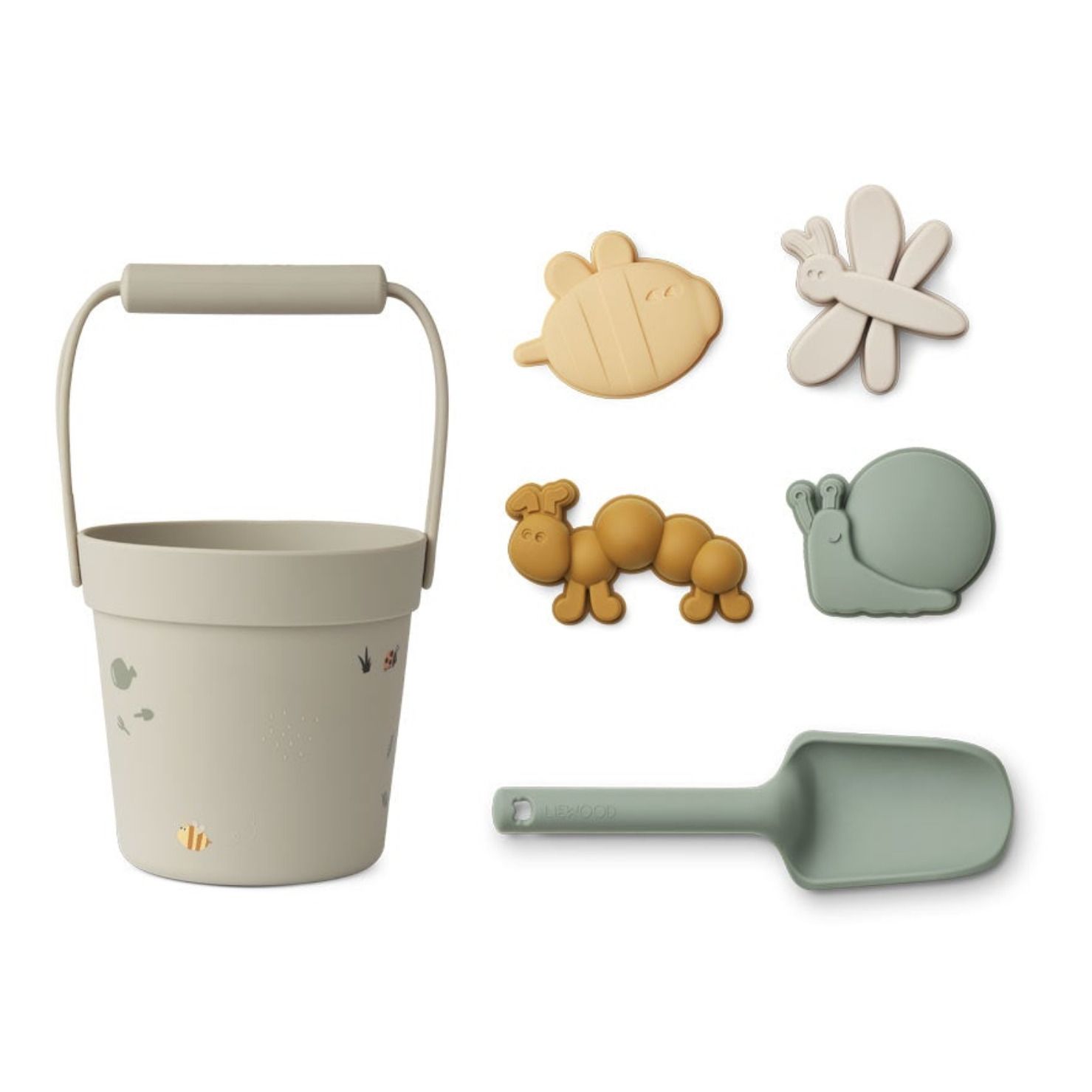Liewood - Seau de plage Dante et ses accessoires - Beige