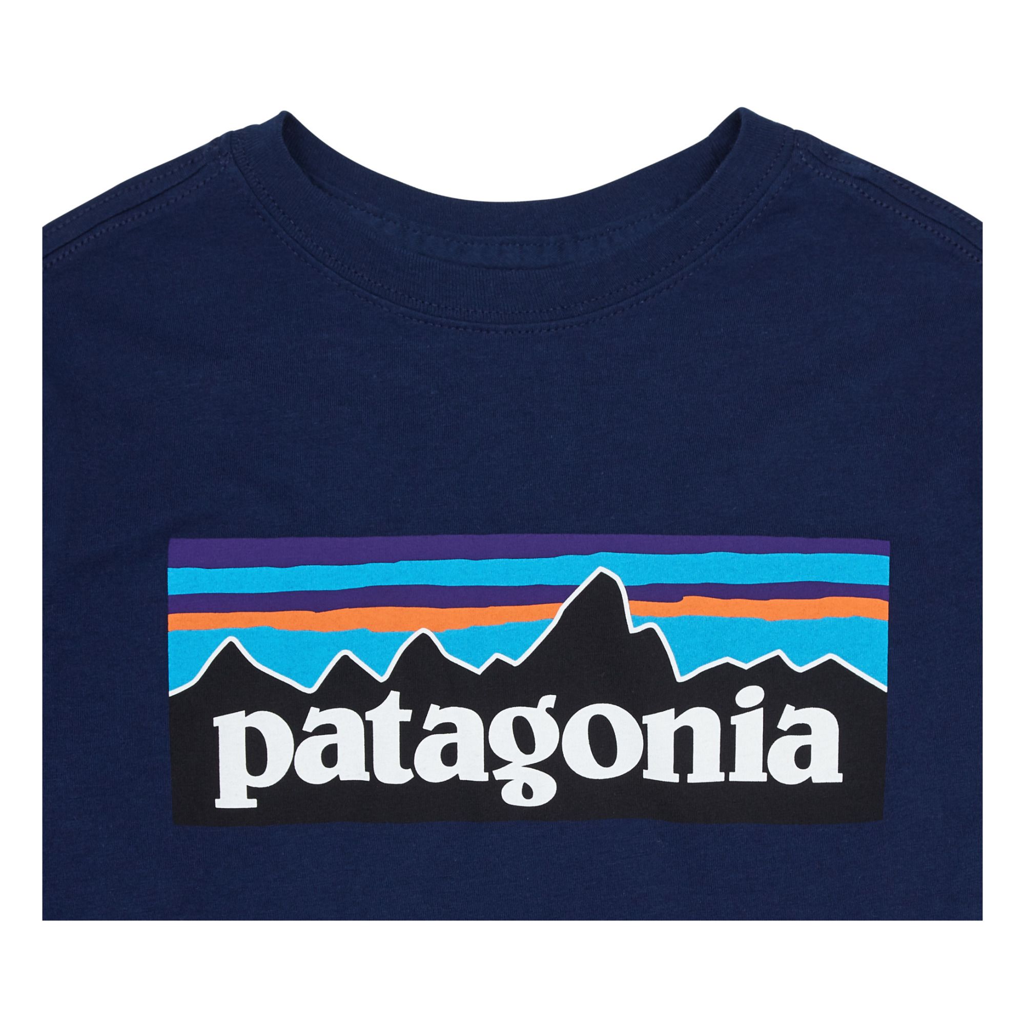 Organic Cotton Long-sleeved T-shirt Navy blue- Product image n°1