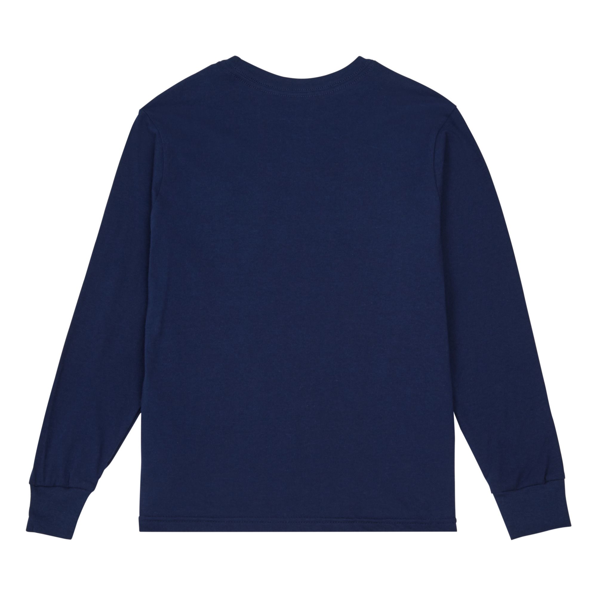 Organic Cotton Long-sleeved T-shirt Navy blue- Product image n°2