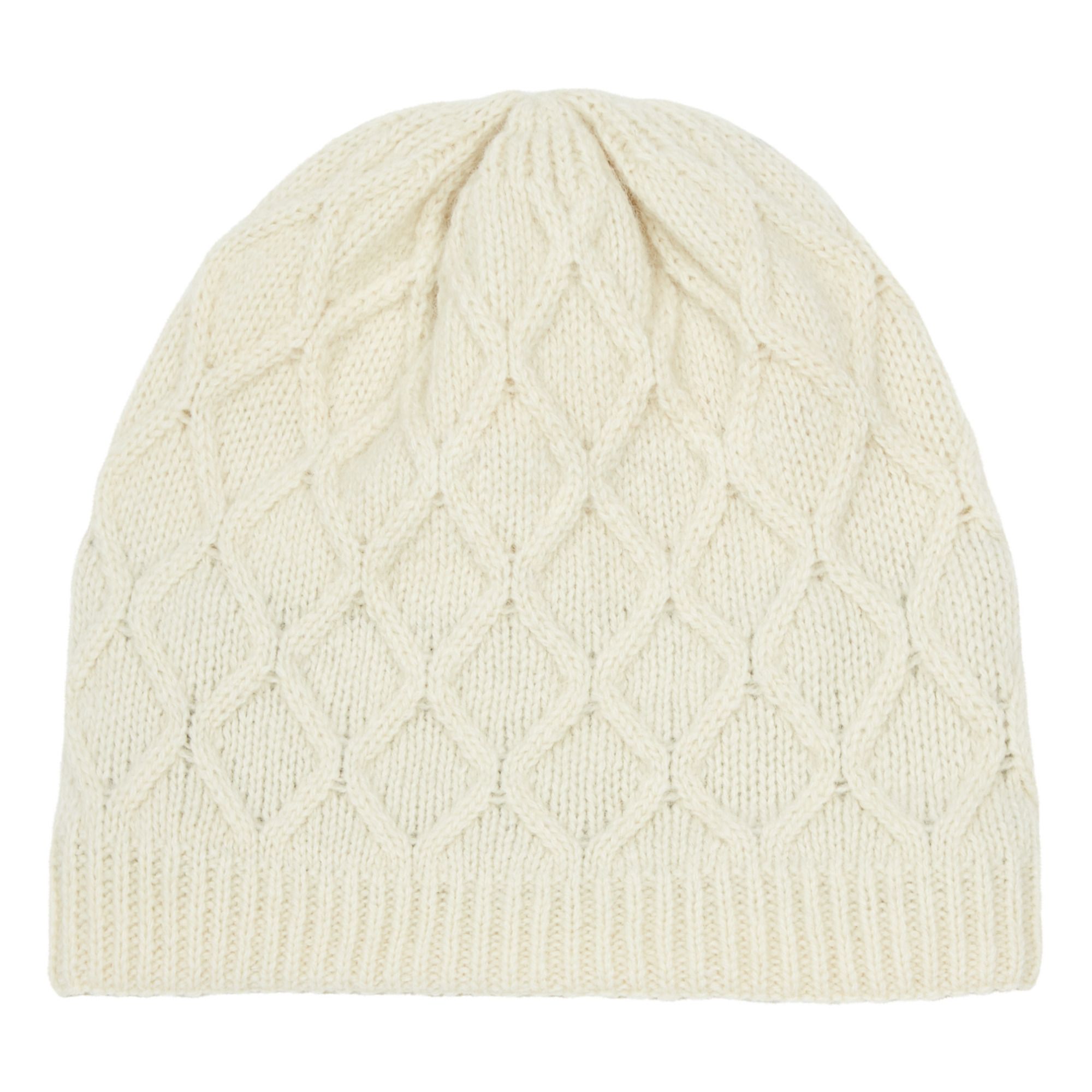 Honeycomb Beanie - Women’s Collection - Ecru- Product image n°1