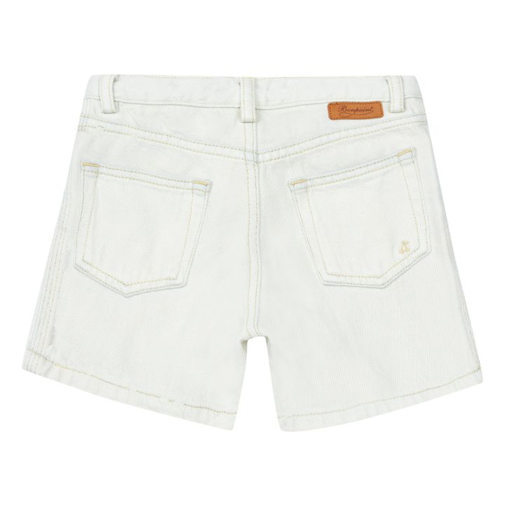 Bonpoint Endy Organic Denim Shorts Light Blue Smallable