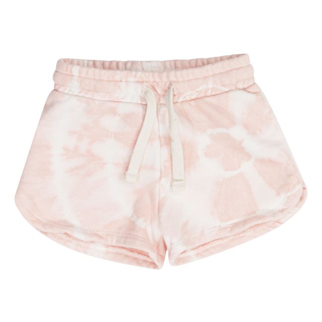 Tie-Dye Shorts Pale pink