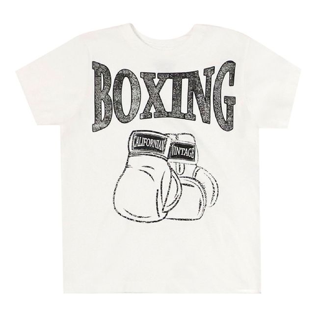 T-shirt Vintage Gloves | Blanc
