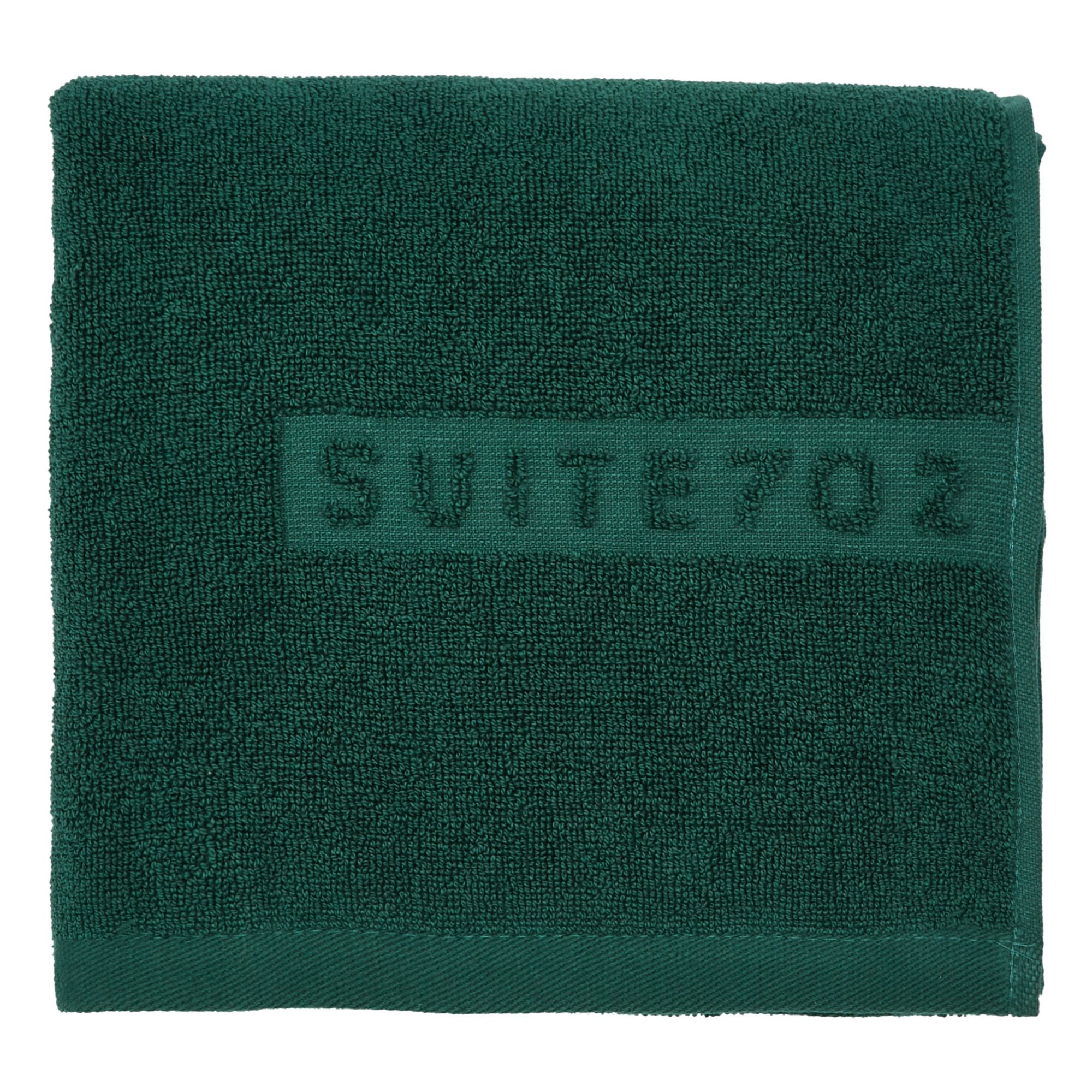 Suite 702 - Serviette de toilette en coton bio - Vert émeraude