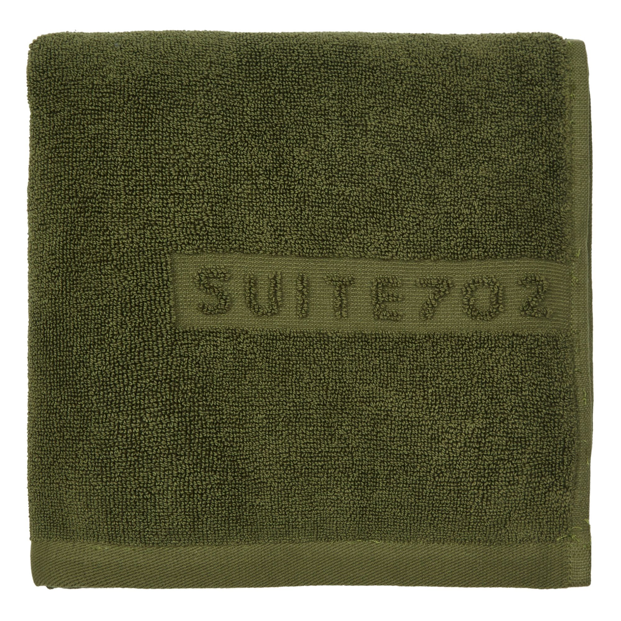 Suite 702 - Serviette de toilette en coton bio - Vert mousse