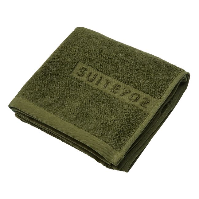 Toalla de baño de algodón orgánico | Verde musgo
