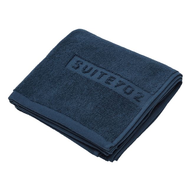 Asciugamano da bagno, in cotone bio | Blu marino