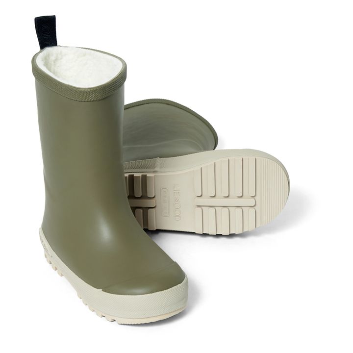 Mason Natural Rubber Fur-Lined Boots | Khaki- Product image n°2
