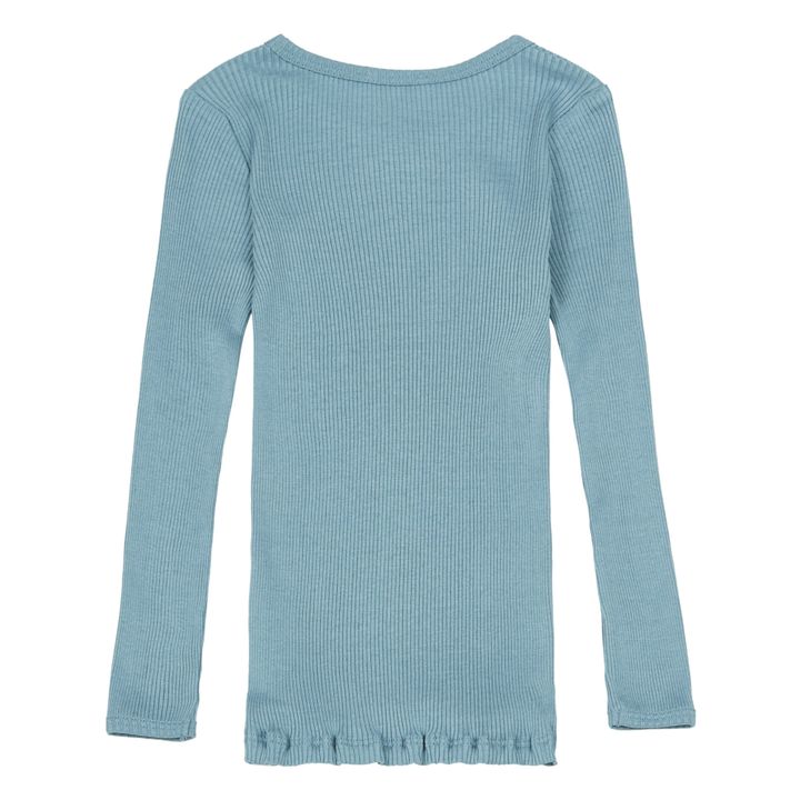 Bergen Silk and Cotton T-Shirt  | Light blue- Product image n°1
