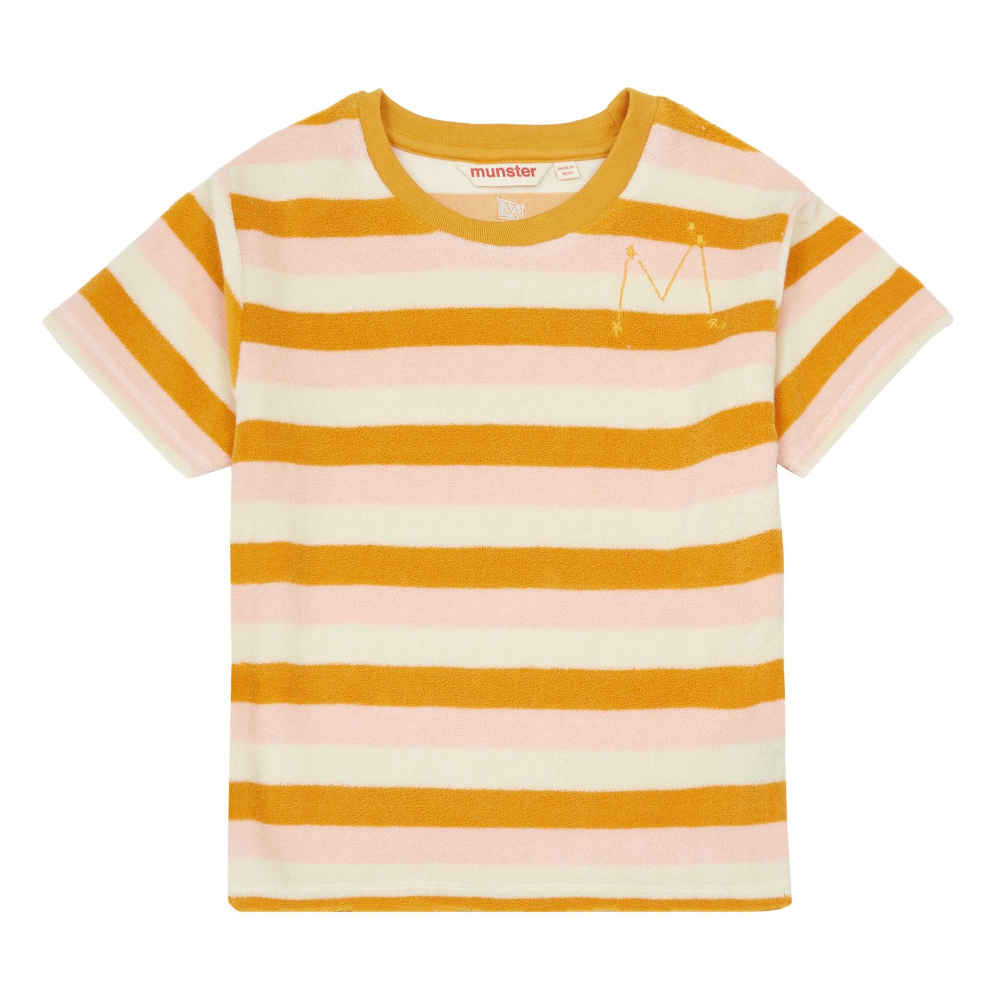 Munsterkids - T-shirt Rayé Candy - Fille - Orange
