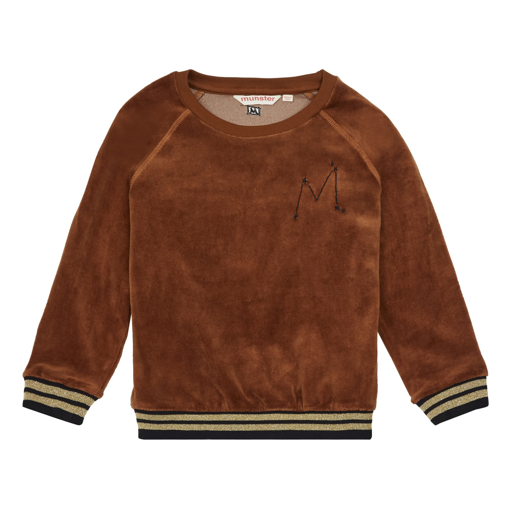 Munsterkids - Sweat Velours Sierra - Fille - Brun