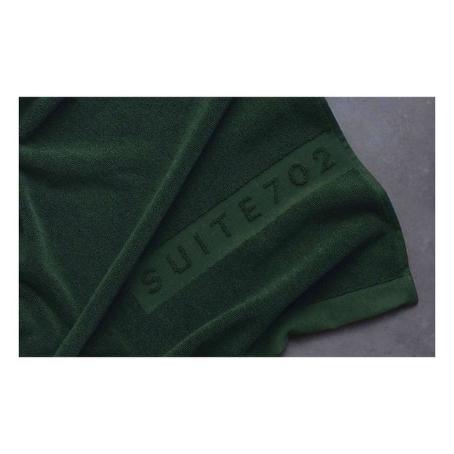 Handtuch aus Bio-Baumwolle Smaragdgrün
