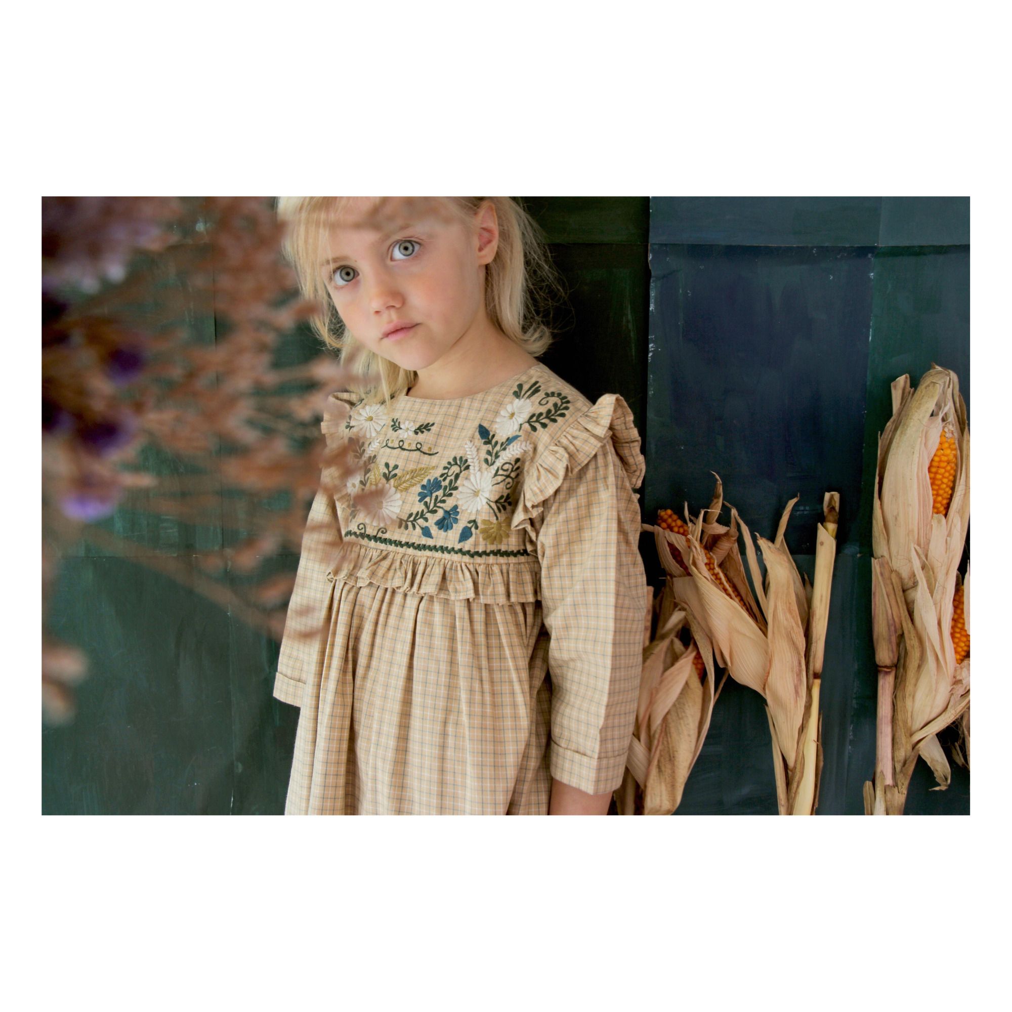 Rosalie Dress Beige- Product image n°1