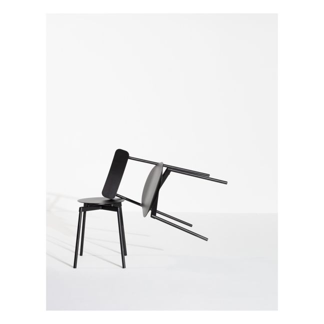 Stuhl Fromme aus Metall | Schwarz