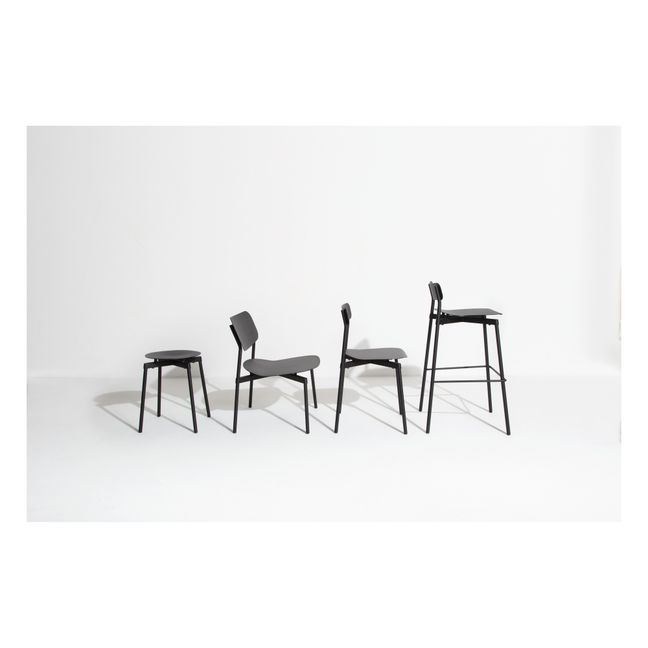 Fromme Metal Bar Stool Black