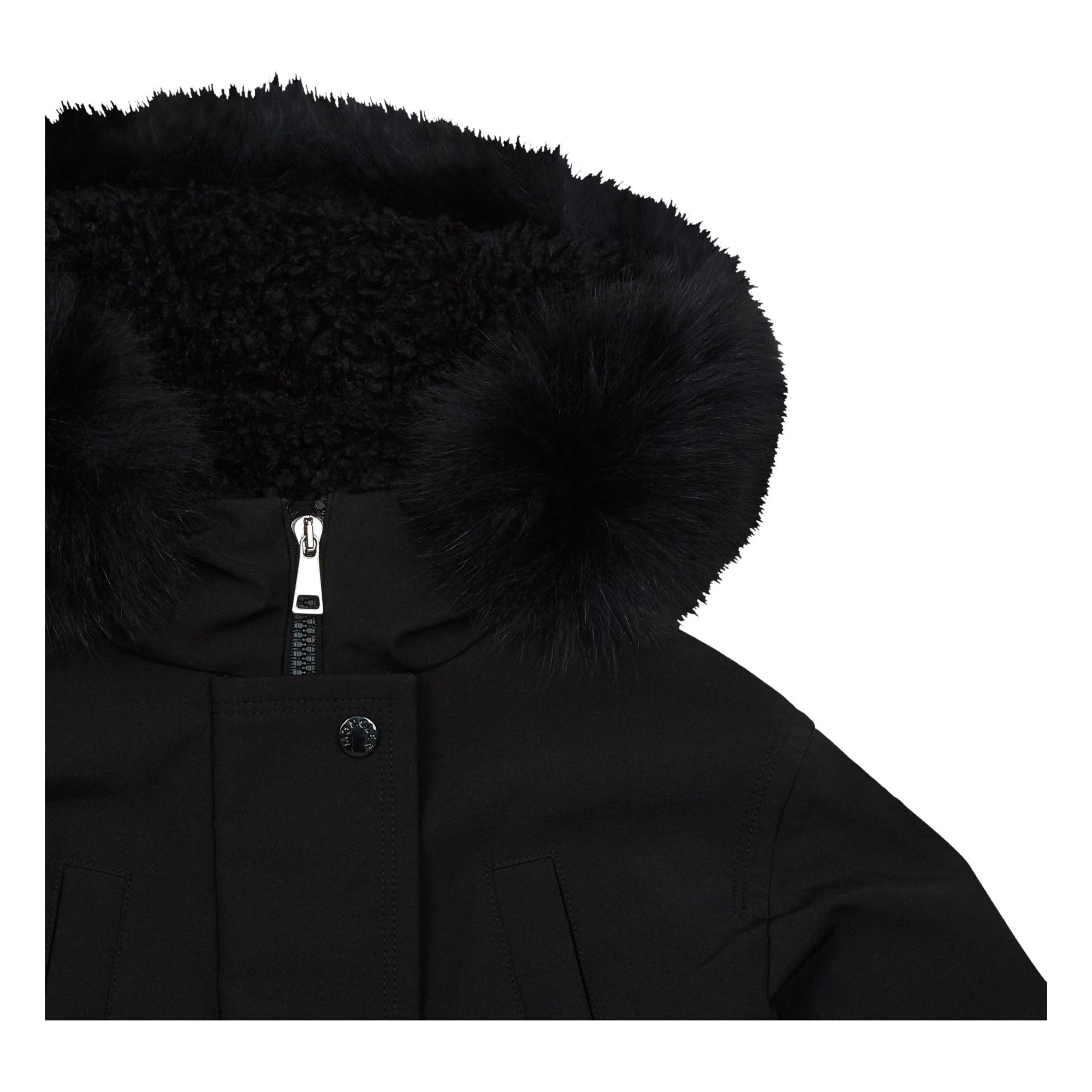 Kameyla Long Down Jacket Black- Product image n°1