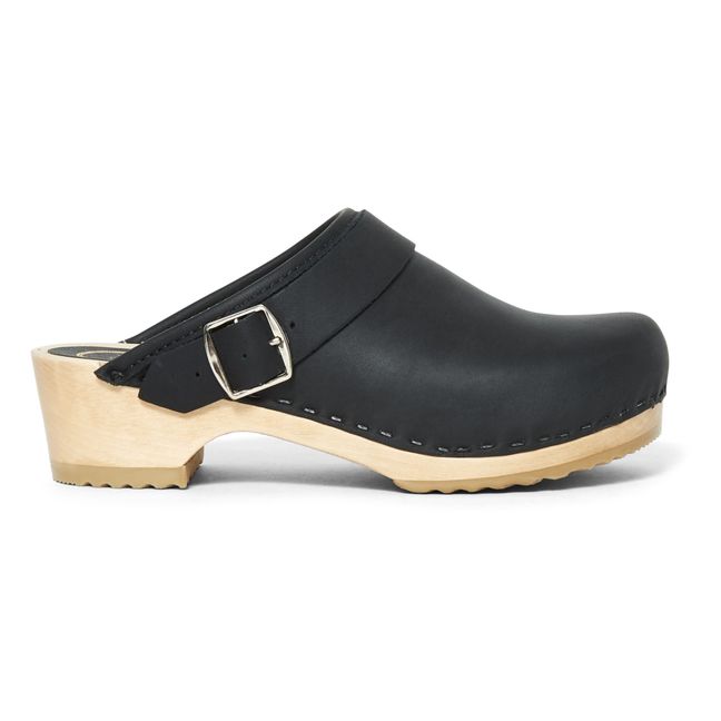 James Vintage Shearling-Lined Clogs Negro