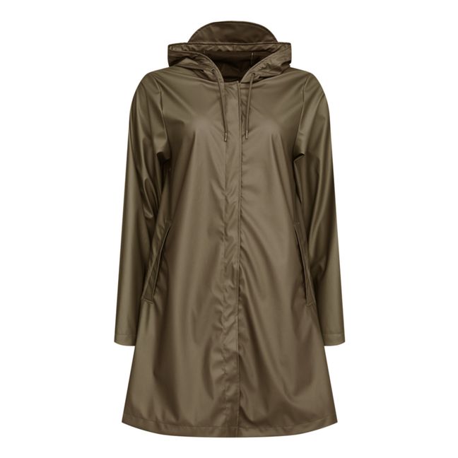 A-line Waterproof Raincoat Gold