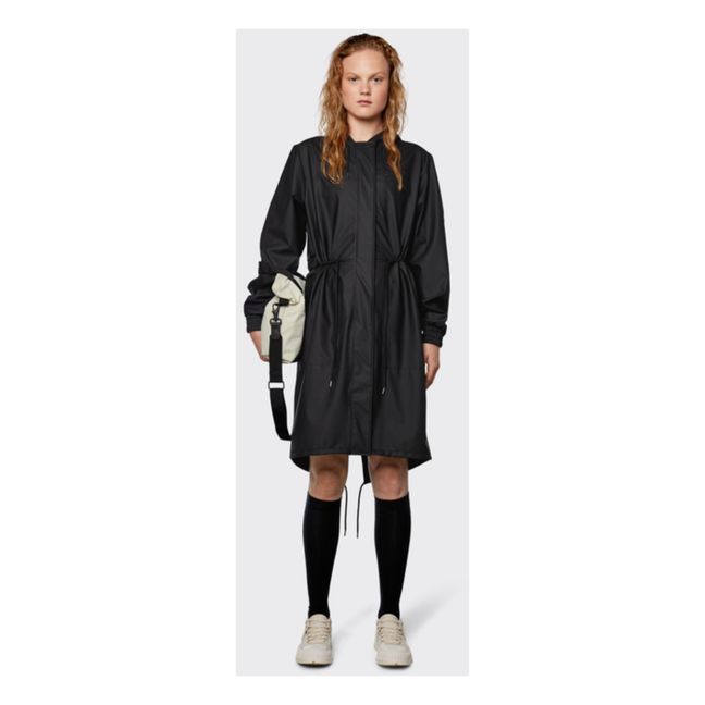 Parka impermeabile String | Nero