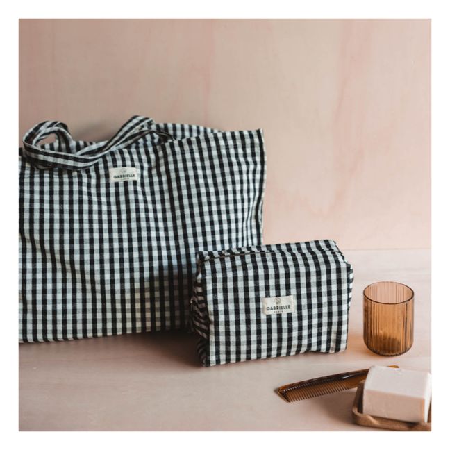 Borsa da weekend Vichy | Nero