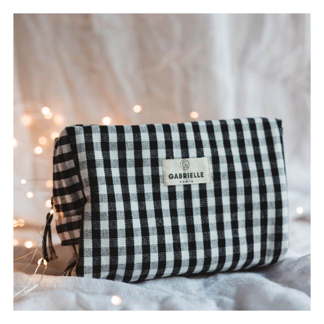 Trousse de toilette Vichy | Noir