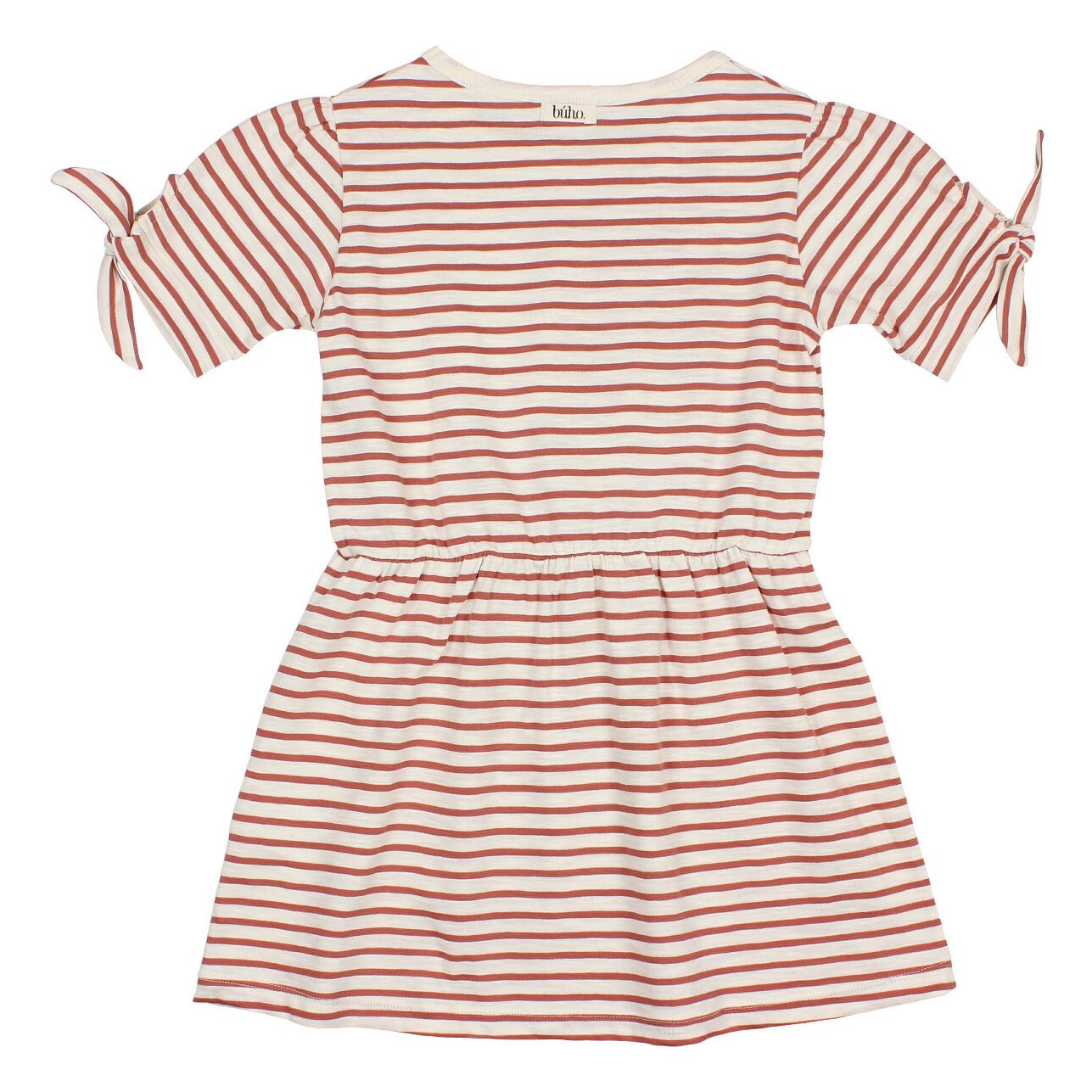 cotton slub mini dress stripe