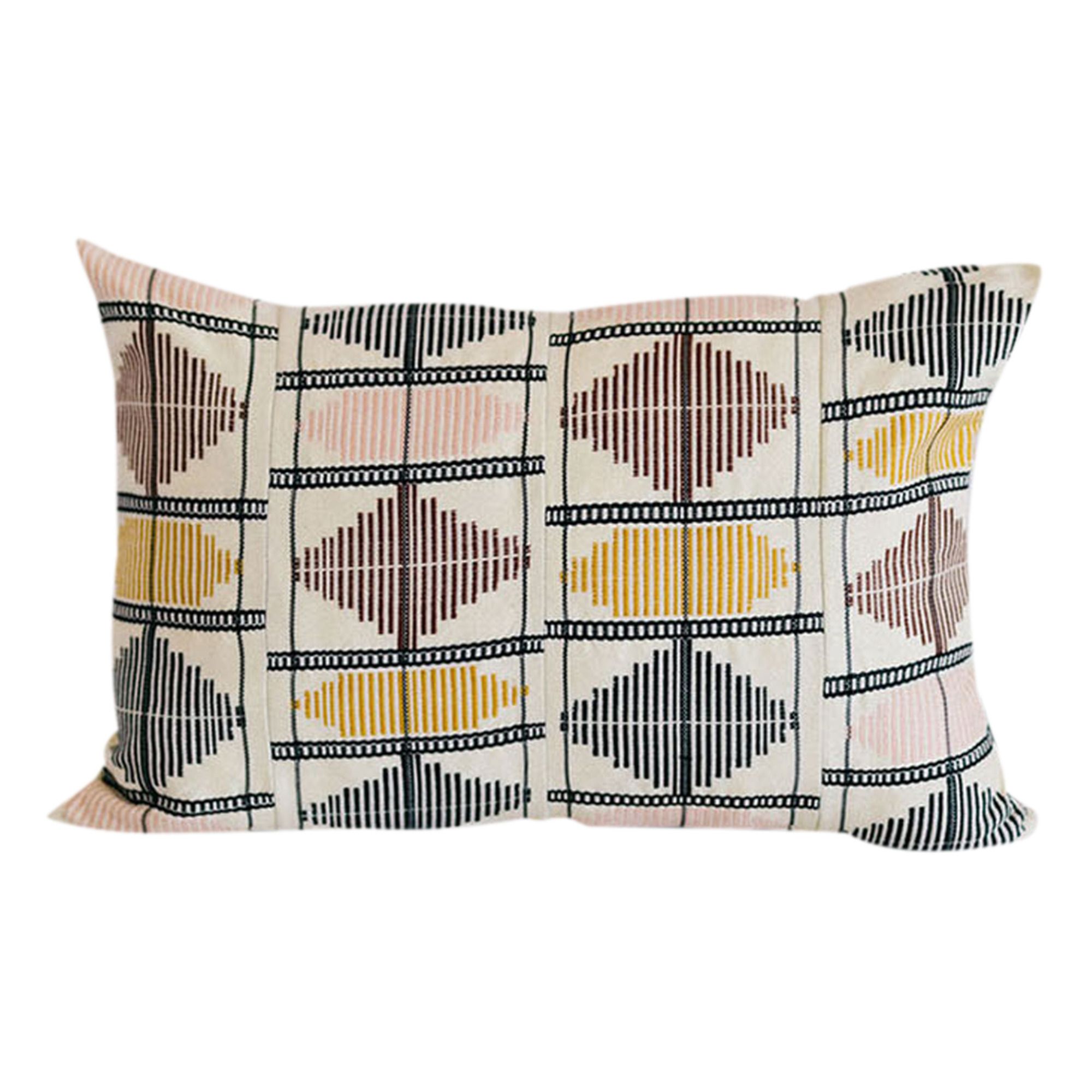 Golden Editions - Coussin Diamonds tissé à la main - Doré