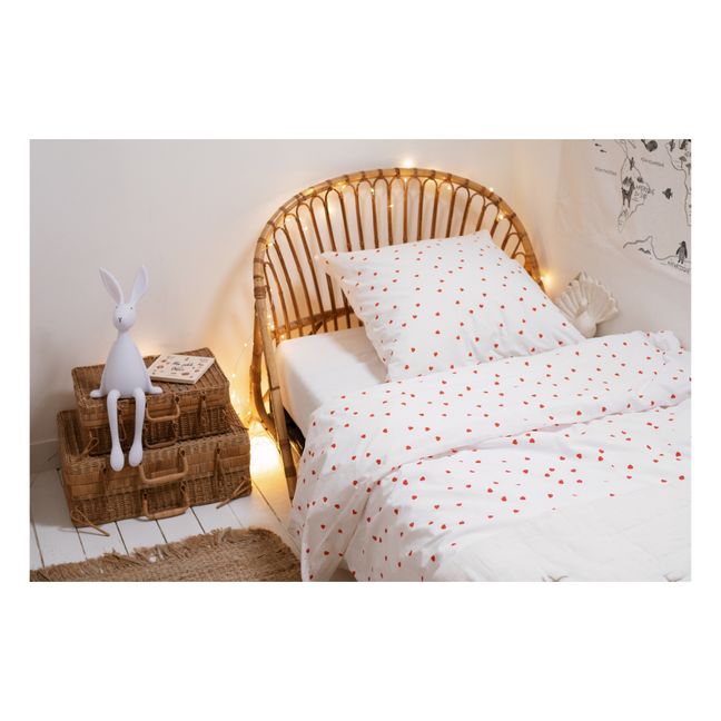 Feather Bed Linen Set Red