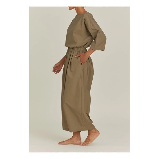Wide-Legged Trousers Brown