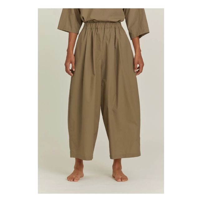 Wide-Legged Trousers Brown