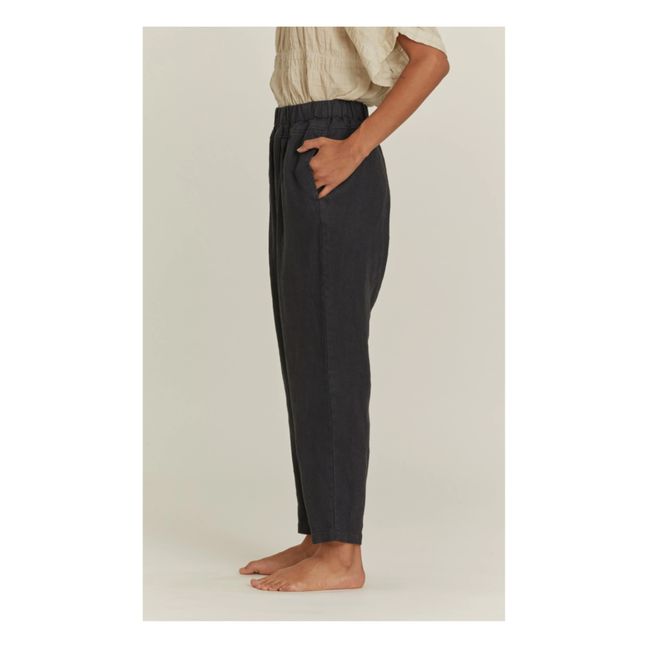 Carpenter Linen Trousers | Nero