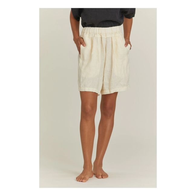 Carpenter Linen Shorts Crema