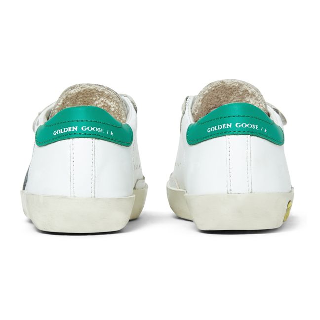 Old School Suede Velcro Sneakers Verde