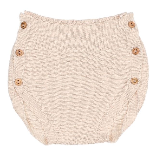 Organic Cotton Knitted Bloomers Pale pink