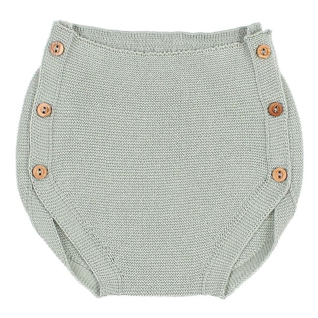 Organic Cotton Knitted Bloomers Green water