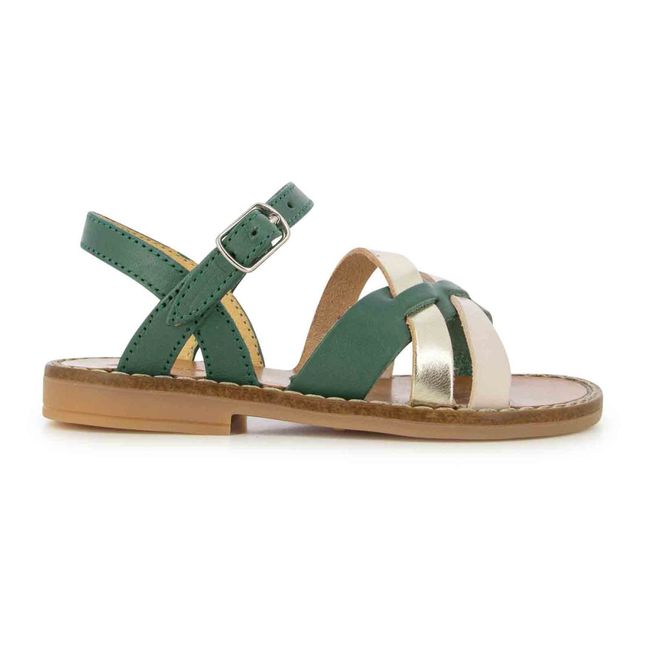Hera Cross Sandals Verde
