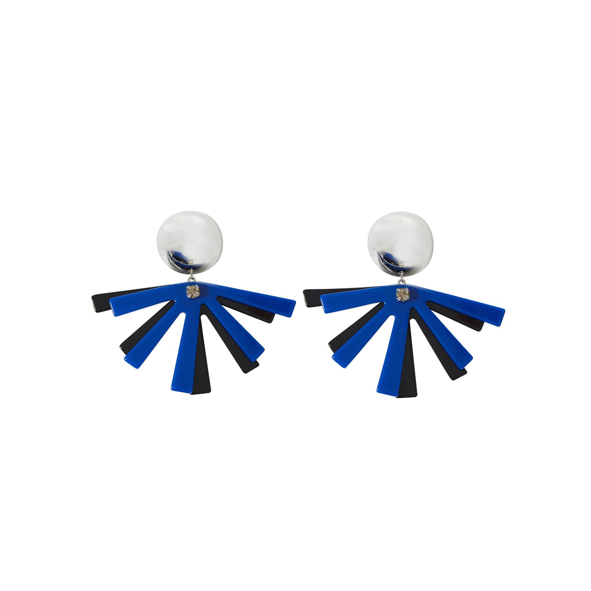 Rachel Comey - Boucles d'Oreilles Susa Fan - Femme - Bleu roi