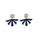Susa Fan Earrings Royal blue- Miniature produit n°2
