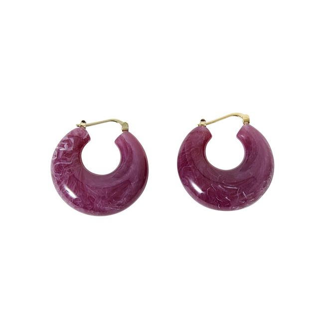 Grass Earrings Purple