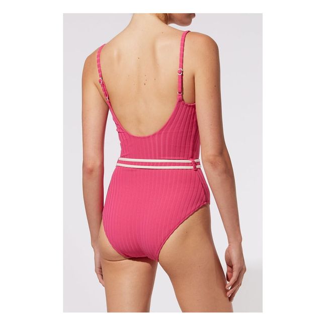 Nina Belted Swimsuit Pink
